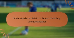 Breitenspieler im 4-1-2-1-2: Tempo, Dribbling, Defensivaufgaben