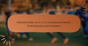 Defensive Rollen im 4-1-2-1-2: Verantwortlichkeiten, Positionierung, Kommunikation