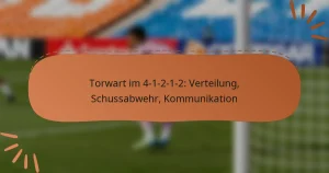 Torwart im 4-1-2-1-2: Verteilung, Schussabwehr, Kommunikation